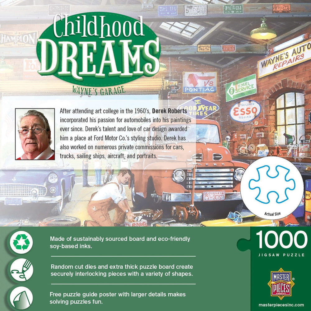 Childhood Dreams - Wayne's Garage 1000 Piece Jigsaw Puzzle (ONLINE ORDER ONLY)