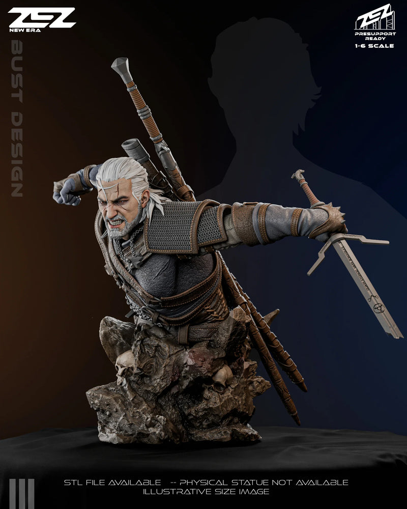 Geralt - The Witcher - 1:6 Scale & Bust (ONLINE ORDER ONLY)