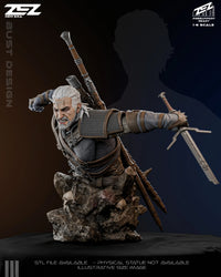 Geralt - The Witcher - 1:6 Scale & Bust (ONLINE ORDER ONLY)