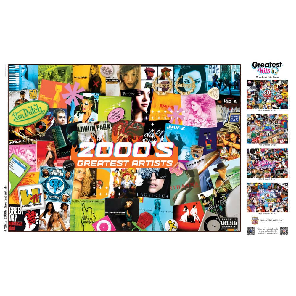 Greatest Hits - 2000's Artists 1000 Piece Jigsaw Puzzle (ONLINE ORDER ONLY)