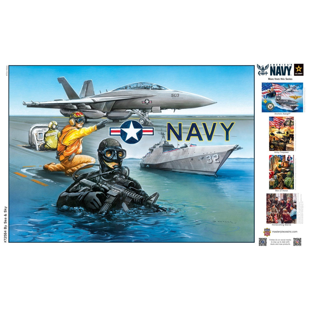 America's Navy - By Sea & Sky 1000 Piece Jigsaw Puzzle (ONLINE ORDER ONLY)