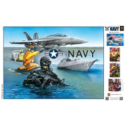 America's Navy - By Sea & Sky 1000 Piece Jigsaw Puzzle (ONLINE ORDER ONLY)