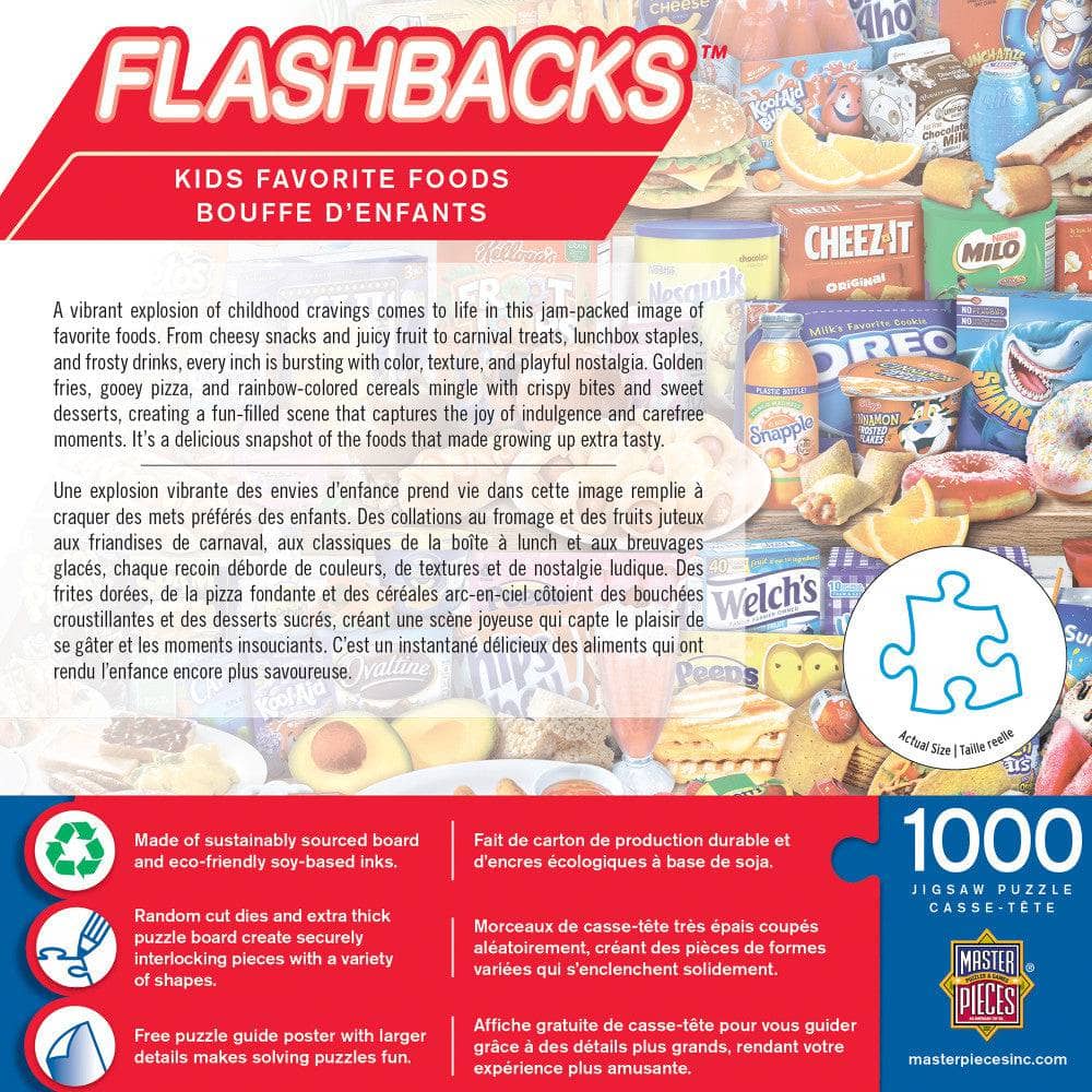 Flashbacks - Kids Favorite Foods 1000 Piece Jigsaw Puzzle (ONLINE ORDER ONLY)