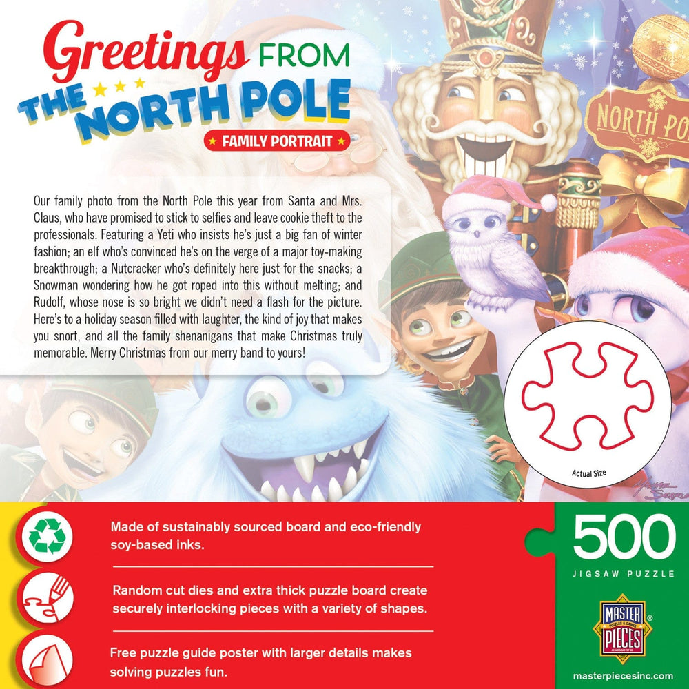 The North Pole Family Portrait 500 Piece Jigsaw Puzzle (ONLINE ORDER ONLY)