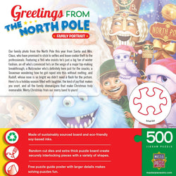The North Pole Family Portrait 500 Piece Jigsaw Puzzle (ONLINE ORDER ONLY)