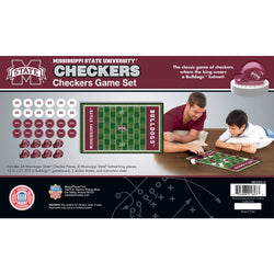 Mississippi State Bulldogs Checkers Board Game