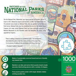 Patches of the National Parks 1000 Piece Jigsaw Puzzle (ONLINE ORDER ONLY)