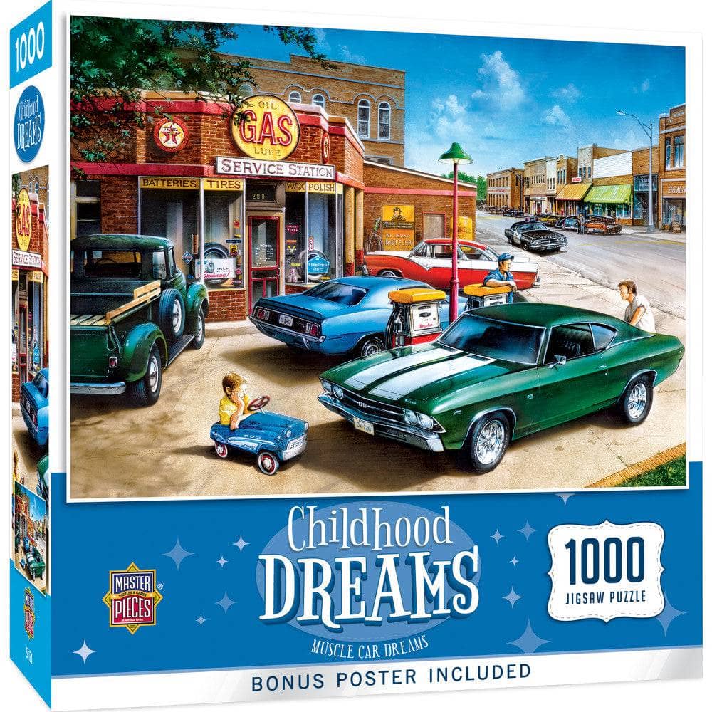 Childhood Dreams - Muscle Car Dreams 1000 Piece Jigsaw Puzzle (ONLINE ORDER ONLY)