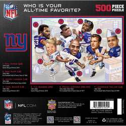 New York Giants - All Time Greats 500 Piece Jigsaw Puzzle (ONLINE ORDER ONLY)