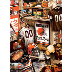 Cleveland Browns - Locker Room 500 Piece Jigsaw Puzzle (ONLINE ORDER ONLY)