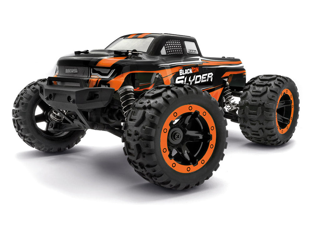 BlackZon Slyder MT 1/16 4WD Electric Monster Truck - Orange (ONLINE ORDER ONLY)
