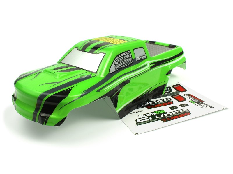 BlackZon Slyder MT Turbo Body (Green/Black) 540204 (ONLINE ORDER ONLY)