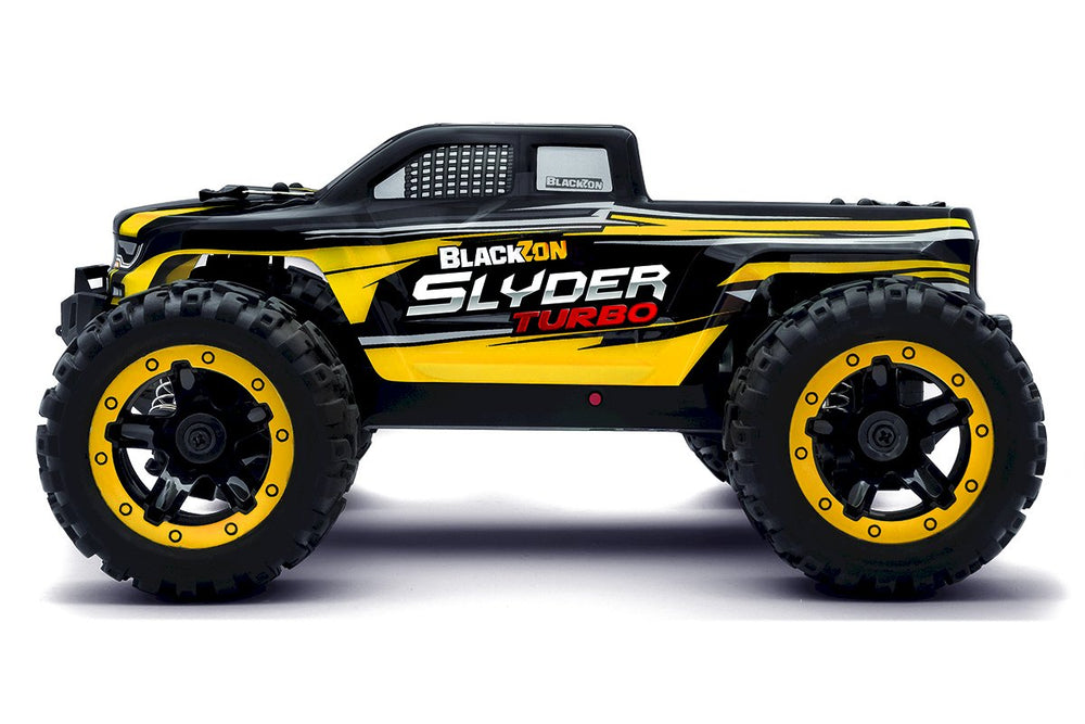 BlackZon Slyder MT Turbo 1/16 4WD 2S Brushless Monster Truck - Yellow 540213 (ONLINE ORDER ONLY)