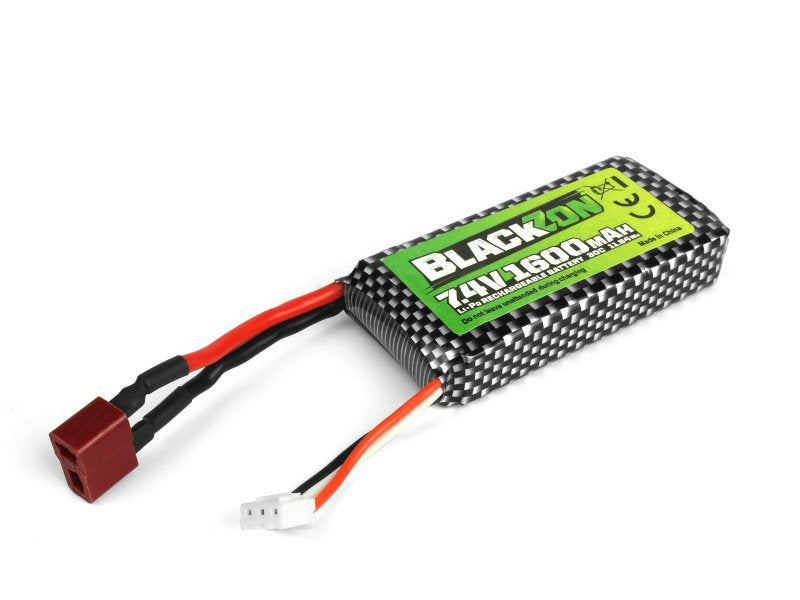 BlackZon Battery Pack (LiPo 7.4V, 1600mAh), w/T-Plug 540247 (ONLINE ORDER ONLY)