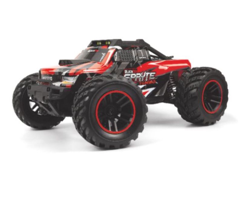 BlackZon Spryte MT Turbo 1/20 Scale 4WD Brushless Electric Monster Truck RTR (Red) - 540290