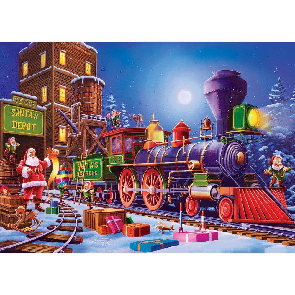 Sparkle & Shine - Santa's Depot 500 Piece Glitter Jigsaw Puzzle (ONLINE ORDER ONLY)
