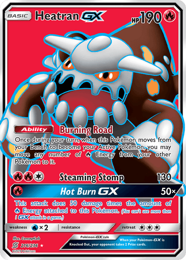 Heatran GX (216/236) [Sun & Moon: Unified Minds] (Online Only)