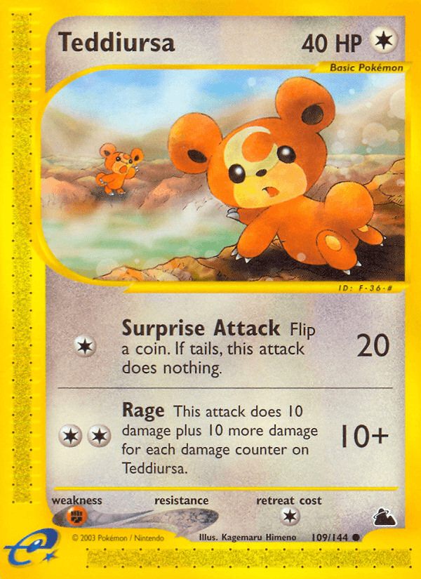 Teddiursa (109/144) [Skyridge] (Online Only)