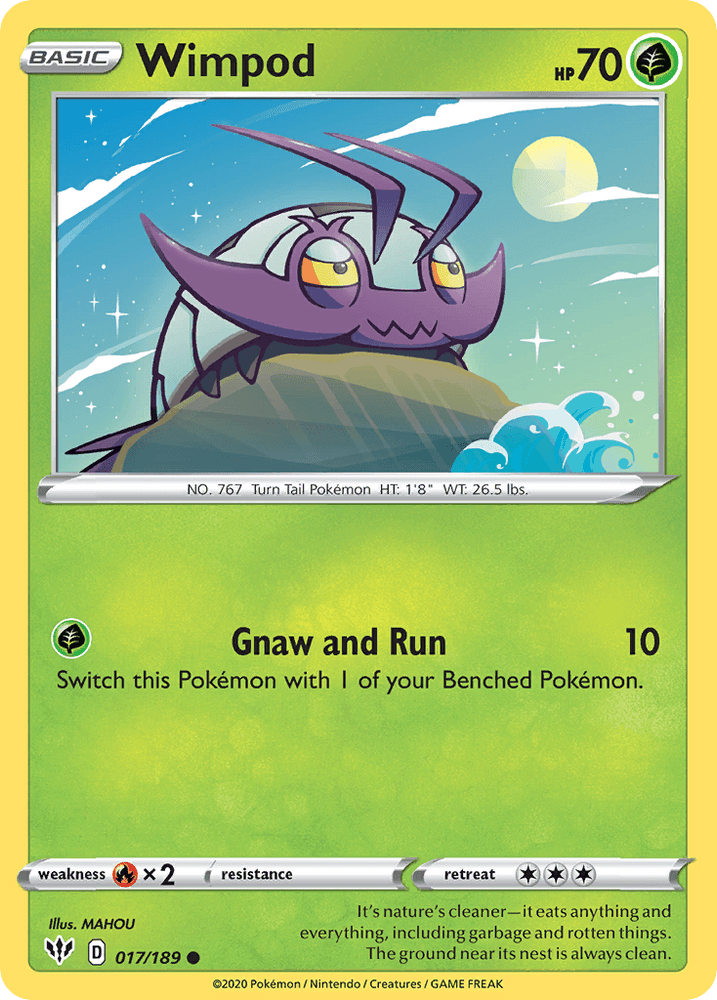 Wimpod (017/189) [Sword & Shield: Darkness Ablaze] (Online Only)