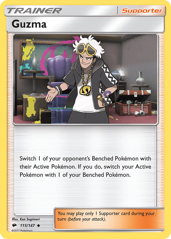 Guzma (115/147) [Sun & Moon: Burning Shadows] (Online Only)