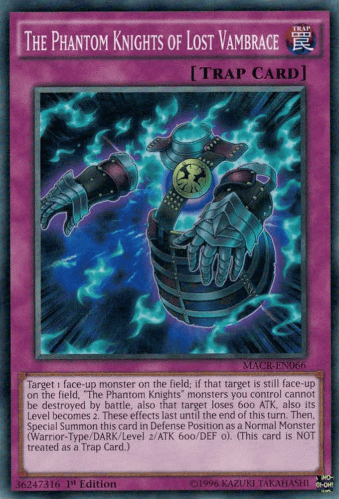 The Phantom Knights of Lost Vambrace [MACR-EN066] Common (ONLINE ORDER ONLY)