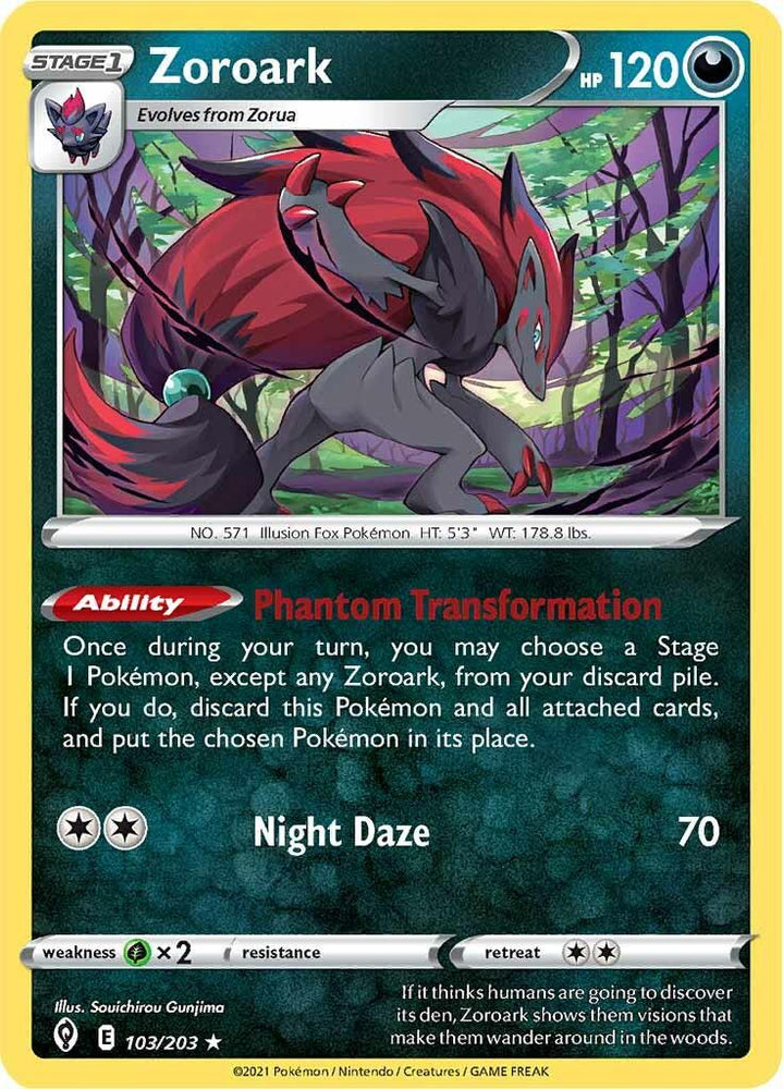 Zoroark (103/203) [Sword & Shield: Evolving Skies] (Online Only)