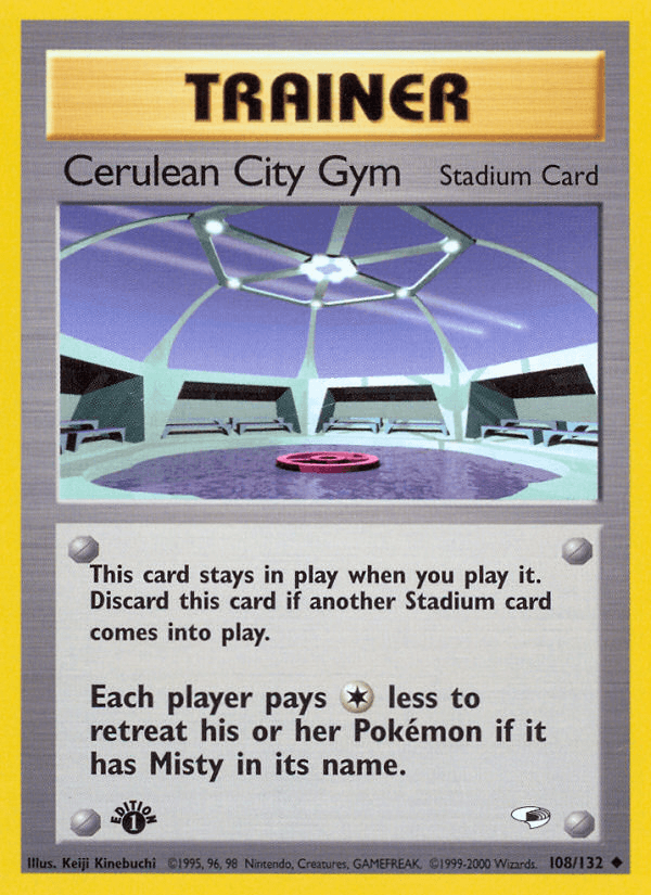 Cerulean City Gym (108/132) [Gym Heroes 1st Edition] (Online Only)