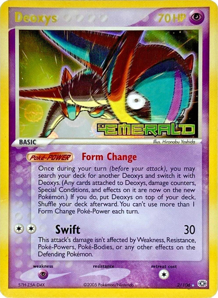 Deoxys (2/106) (Stamped) [EX: Emerald] (Online Only)