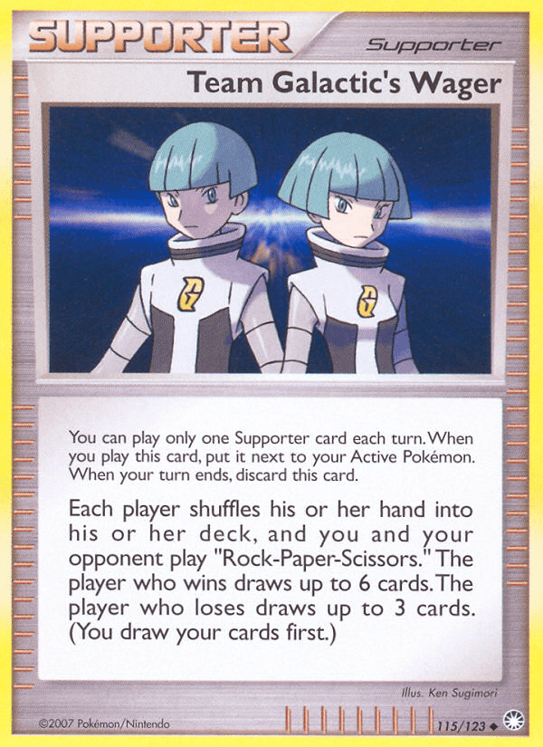 Team Galactic's Wager (115/123) [Diamond & Pearl: Mysterious Treasures] (Online Only)