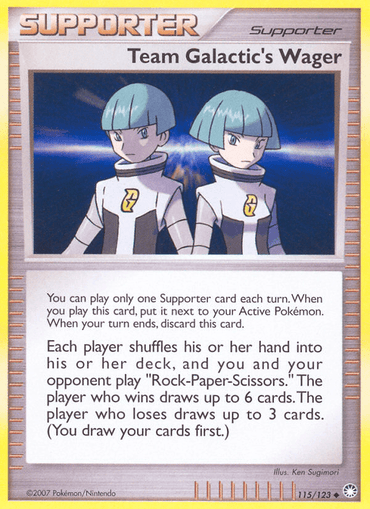 Team Galactic's Wager (115/123) [Diamond & Pearl: Mysterious Treasures] (Online Only)