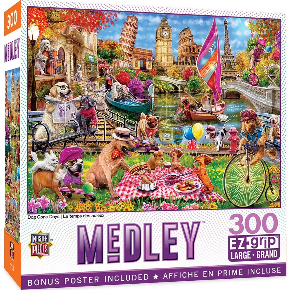 Medley - Dog Gone Days 300 Piece EZ Grip Jigsaw Puzzle (ONLINE ORDER ONLY)