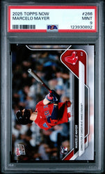 Graded 2025 Topps Now Marcelo Mayer #266 Rookie RC Baseball Card PSA 9 Mint (ONLINE ORDER ONLY)