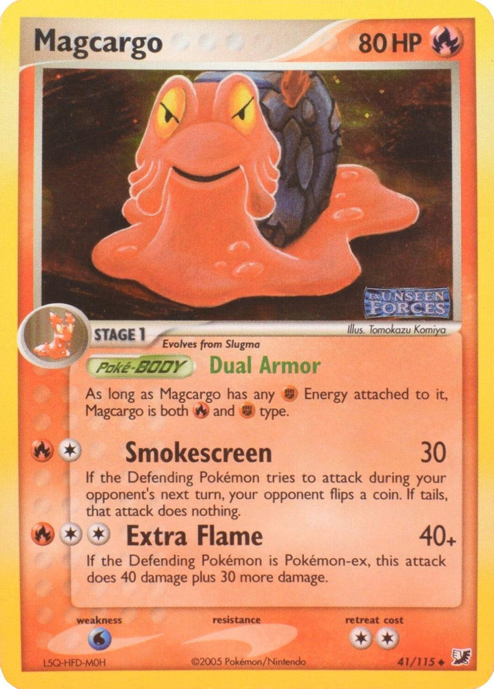 Magcargo (41/115) (Stamped) [EX: Unseen Forces] (Online Only)