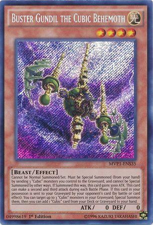 Buster Gundil the Cubic Behemoth [MVP1-ENS35] Secret Rare (ONLINE ORDER ONLY)