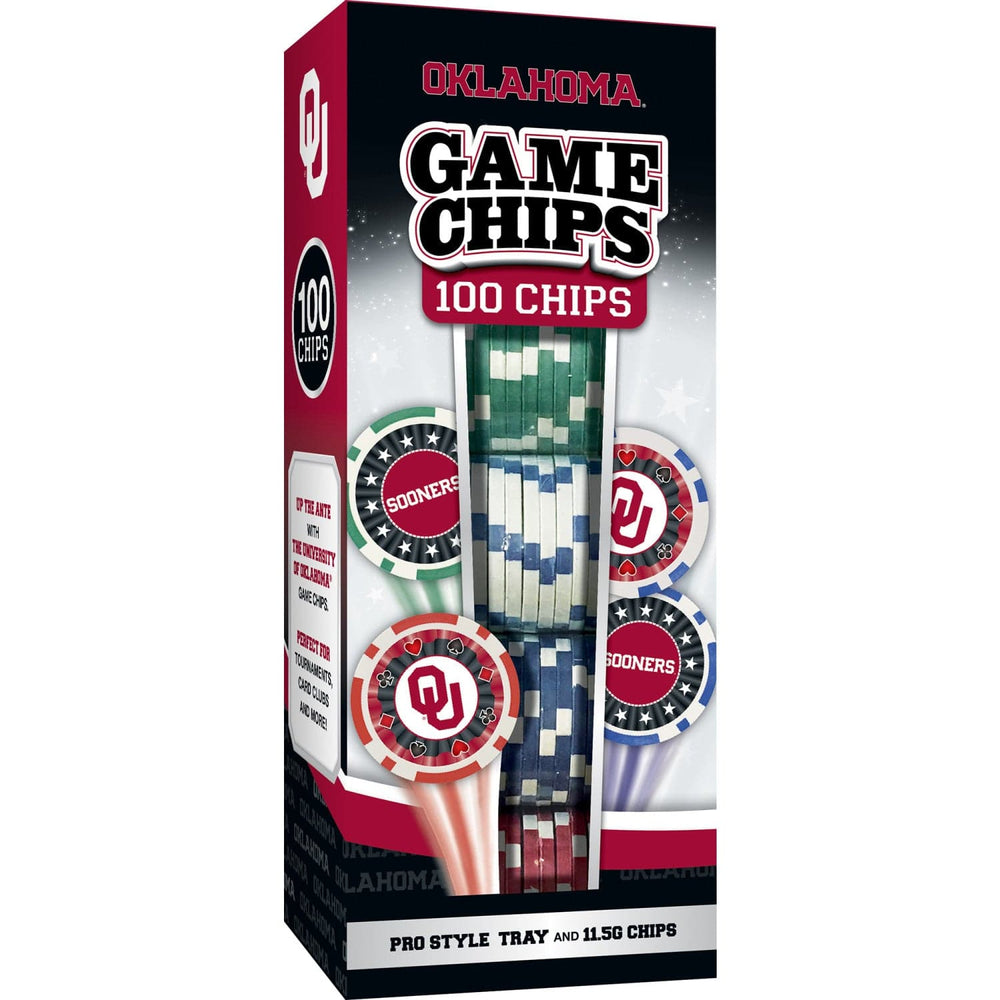 Oklahoma Sooners 100 Piece Poker Chips (ONLINE ORDER ONLY)