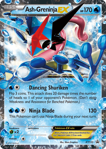 Ash-Greninja EX (XY133) [XY: Black Star Promos] (Online Only)