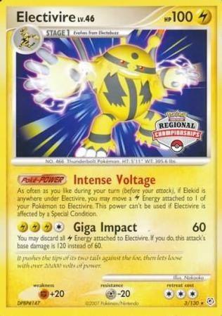 Electivire (3/130) (Regional Championship Promo) [Diamond & Pearl: Base Set] (Online Only)