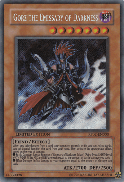 Gorz the Emissary of Darkness [RP02-EN000] Secret Rare (ONLINE ORDER ONLY)