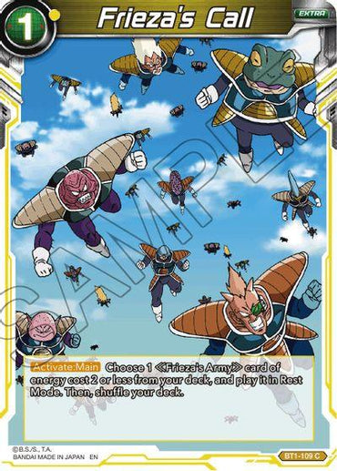 Frieza's Call (Reprint) (BT1-109) [Battle Evolution Booster] (ONLINE ORDER ONLY)