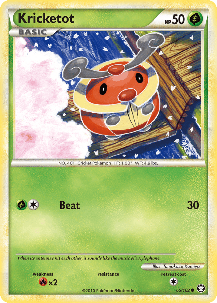 Kricketot (65/102) [HeartGold & SoulSilver: Triumphant] (Online Only)