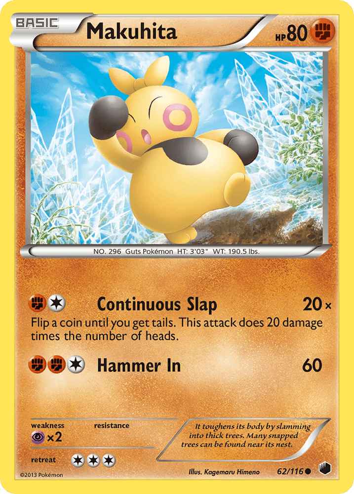 Makuhita (62/116) [Black & White: Plasma Freeze] (Online Only)