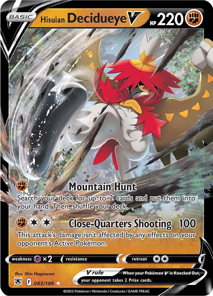 Hisuian Decidueye V (083/189) [Sword & Shield: Astral Radiance] (Online Only)