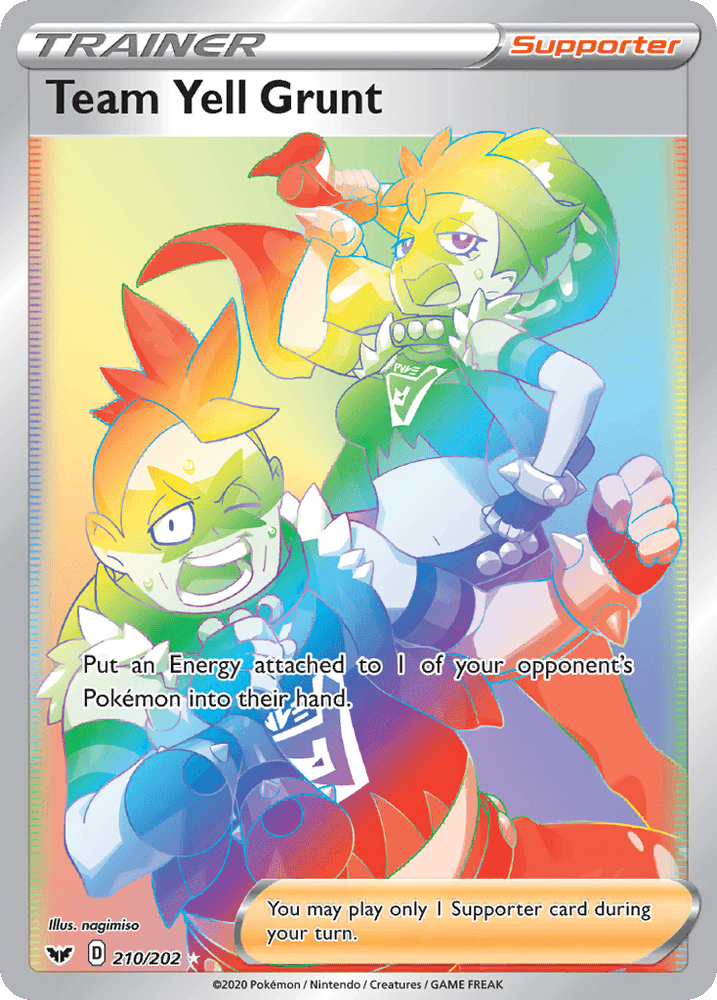 Team Yell Grunt (210/202) [Sword & Shield: Base Set] (Online Only)