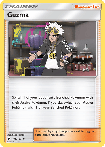 Guzma (115/147) (Regional Championships Staff) [Sun & Moon: Burning Shadows] (Online Only)