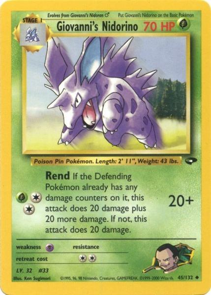 Giovanni's Nidorino (45/132) [Gym Challenge Unlimited] (Online Only)