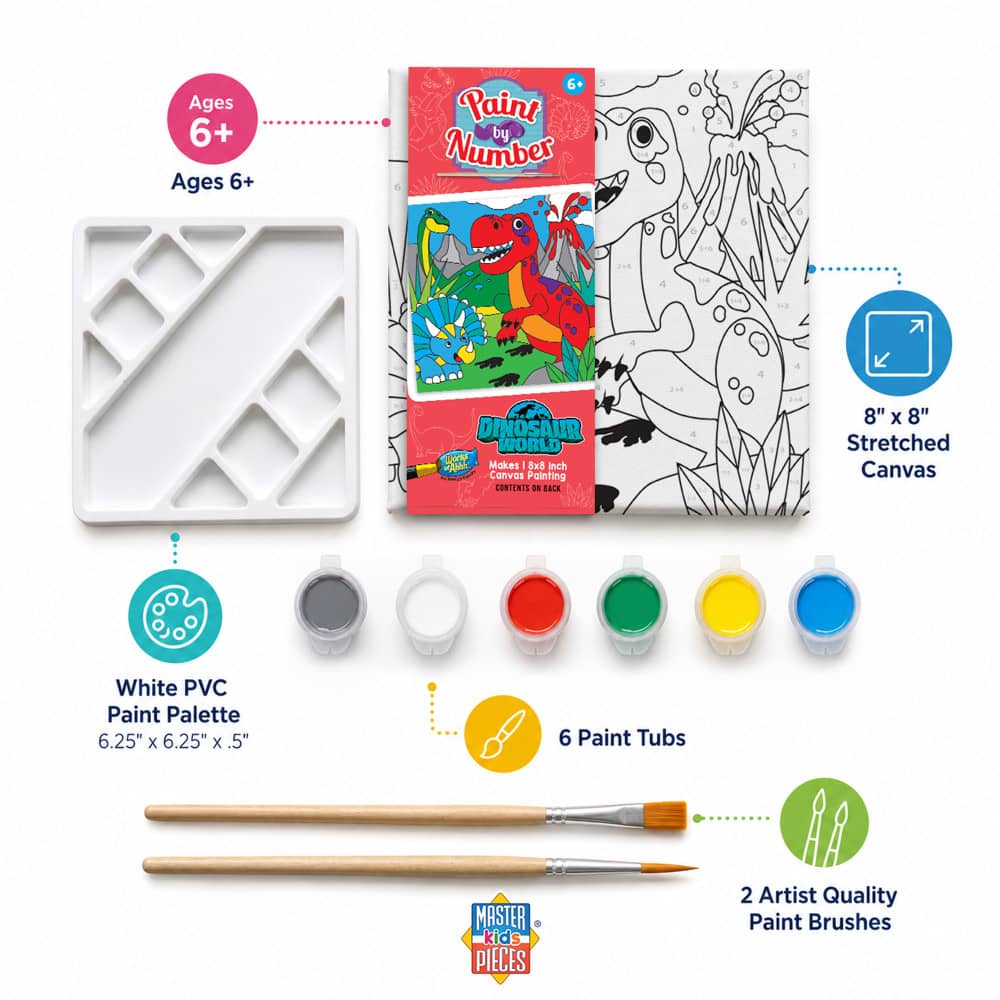 Dinosaur World - Paint by Number Kids (ONLINE ORDER ONLY)