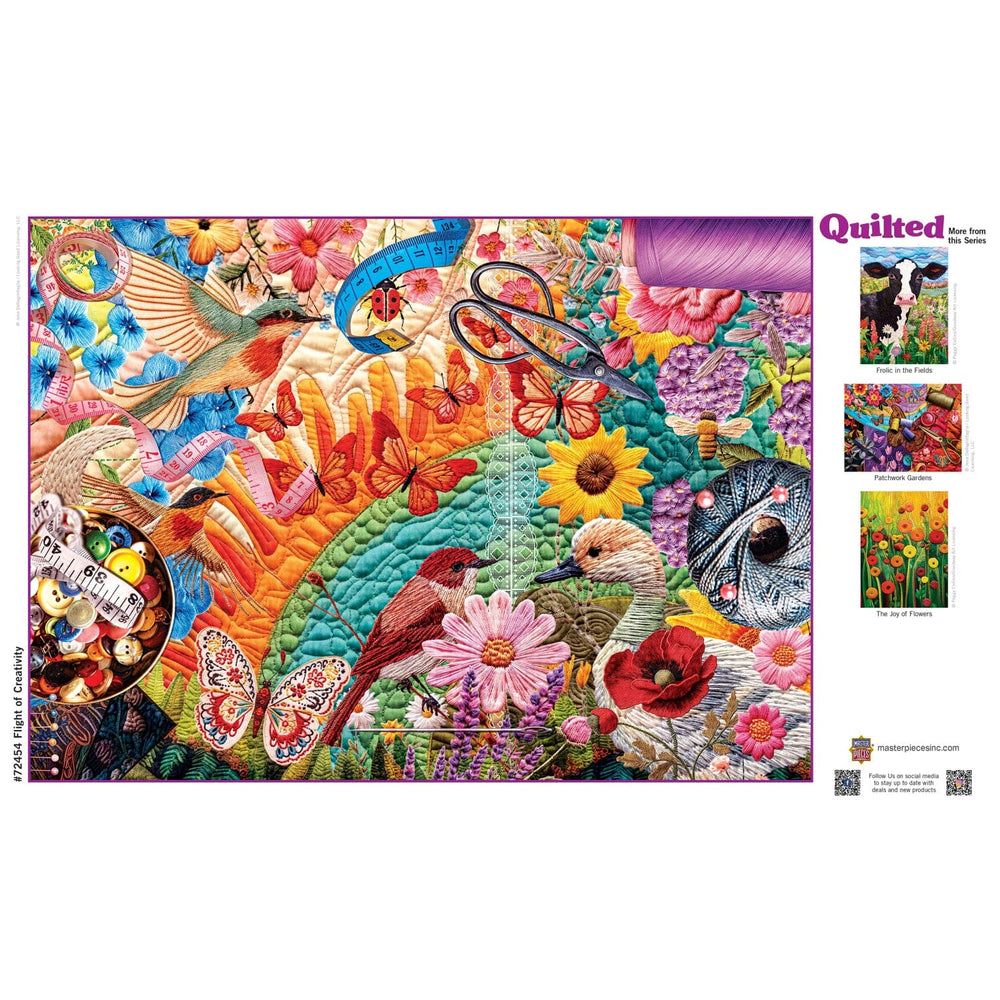 Quilted - Flight of Creativity 1000 Piece Jigsaw Puzzle (ONLINE ORDER ONLY)