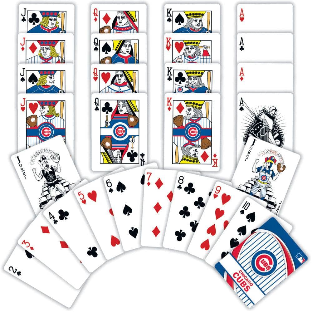 Chicago Cubs Playing Cards - 54 Card Deck (ONLINE ORDER ONLY)