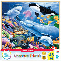Wood Fun Facts - Undersea Friends 48 Piece Wood Jigsaw Puzzle (ONLINE ORDER ONLY)