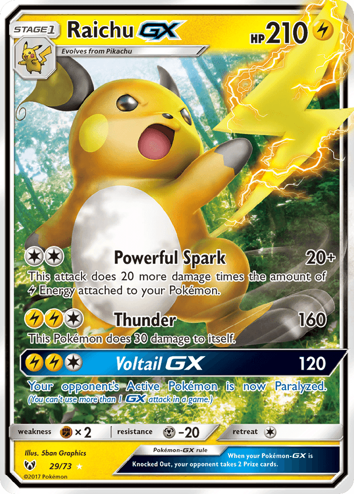Raichu GX (29/73) [Sun & Moon: Shining Legends] (Online Only)